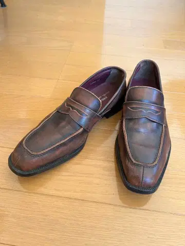 리걸 브라운 가죽 로퍼 25cm