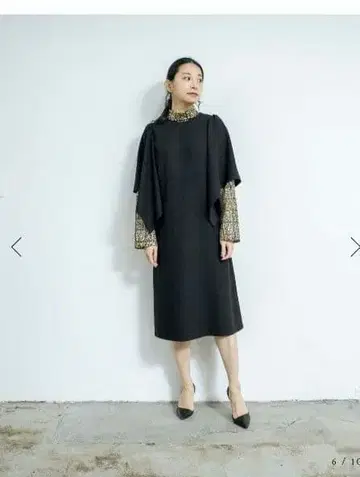 파노르모 긴팔 원피스 블랙