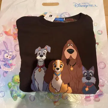 L 사이즈 브라운 디즈니 아기 돼지 삼형제 트레이닝복 브라운