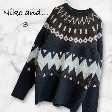 니코앤드 niko and - 아가일 노르딕 풀오버 니트 3