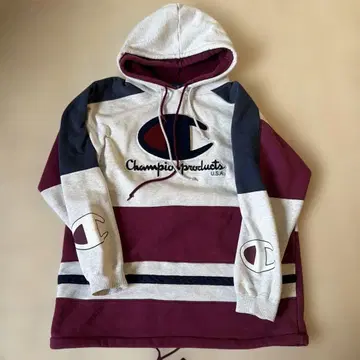 Champion 스트라이프 후드티 90년대 골동품