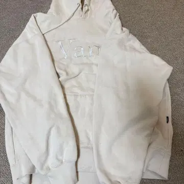 Vans 후드 부착 후드티 크림색