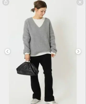 Deuxieme classe COZY V넥 니트