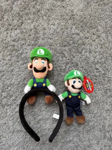 루이지 헤드밴드 봉제 인형 포함