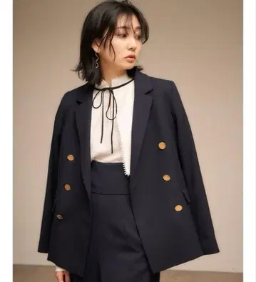 snidel 네이비 컬러 블레이저 01