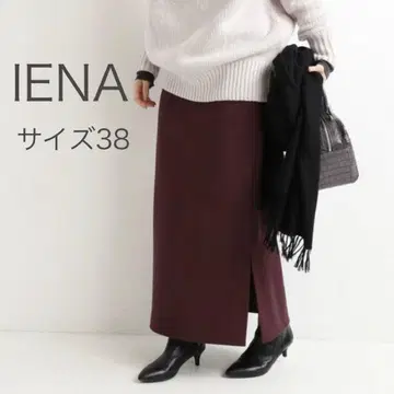 IENA 슬릿 타이트 스커트/보르도 38