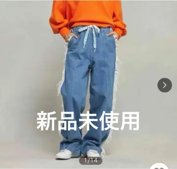 adidas KSENIASCHNAIDER 데님 프레이드 진즈 XS