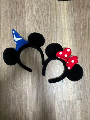 디즈니 머리띠 미키 미니 미키 미니 2개 세트 묶음 판매