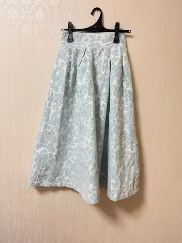 자카드 플레어 스커트