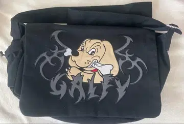 GALFY 캔버스 숄더백 블랙