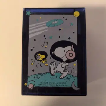 쇼와 레트로 스누피 UFO 테마 수납 박스 1986년제