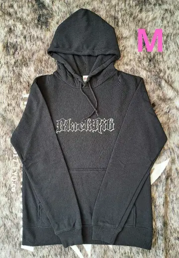 맨즈 후드티 M 블랙 리브