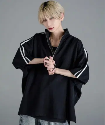 [ ADRER ] 엑스트라 퀄리티 코튼 분또 돌먼 하프 링 지퍼 T