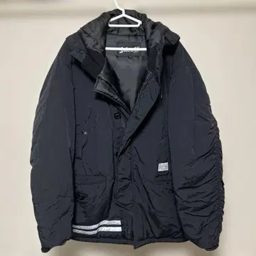 Schott Bros. 후드 부착 다운 자켓 2XL 블랙