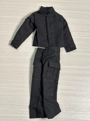 1/6 피규어 의류 상하의 블랙 천 figure