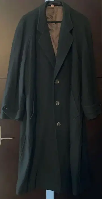 맥시 롱 꼼사데모드 체스터 코트 헤링본 빅 사이즈