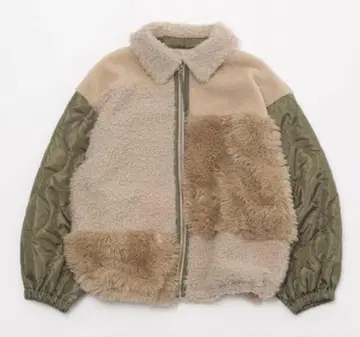 niko and - 패치워크 보아 블루종