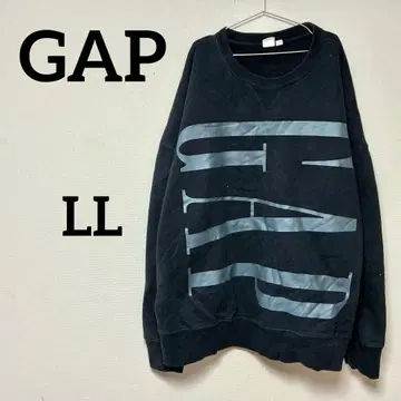 GAP 빅 로고 맨투맨 트레이닝복 블랙 XL