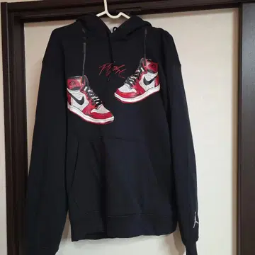 Jordan 스니커즈 그래픽 후드티 M 블랙