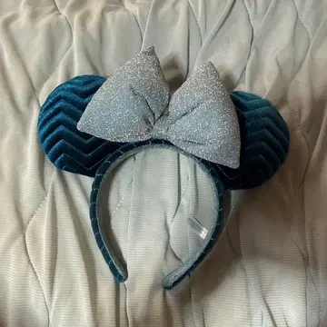 미키 귀 머리띠 다크 틸