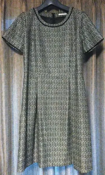 라메 믹스 트위드 원피스