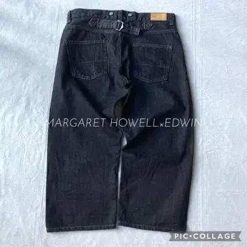 [새상품급] 마가렛호웰 x 에드윈 콜라보 크롭 기장 와이드 데님