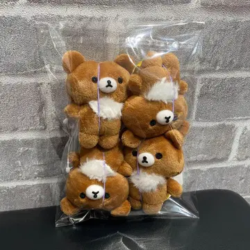 리락쿠마 밴딩 끈 포함 마스코트 차이로이코구마 4개 1