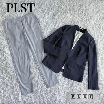 컨디션 최상 워셔블 플라스테 세트 코디 셋업 팬츠 수트 M 사이즈