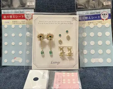 붙이기만 하면 되는 귀걸이 PiPPi 루안주 플라워 버터플라이 씰 세트