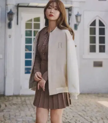 Herlipto H 로고 바시티 자켓 M 바시티 자켓