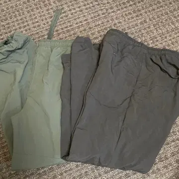 GU 나일론 바지 M 블랙 카키 2장 세트