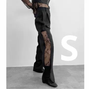 [ LVEU. ] 사이드 레이스 디자인 슬랙스 S 사이즈