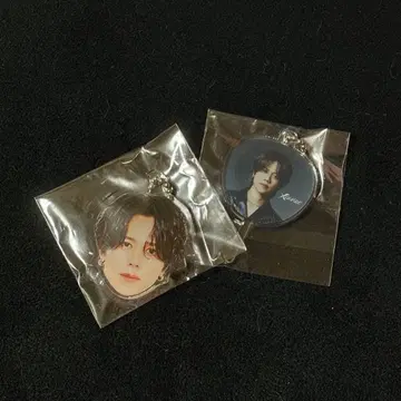 INI 후지마키 쿄스케 / XQUARE 얼굴 아크릴 키링 & 미니 부채