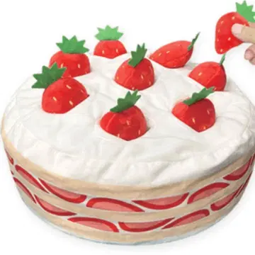 딸기 케이크 봉제 인형 쿠션