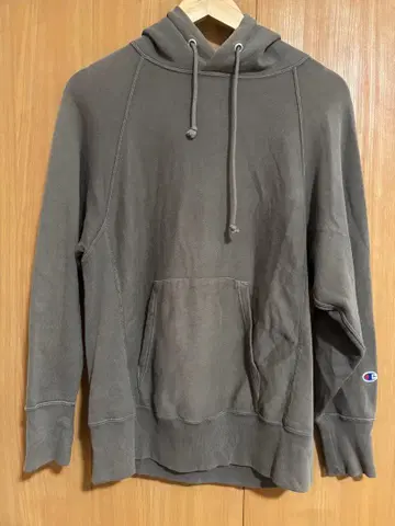 Champion 리버스 위브 후드티 M 차콜 그레이