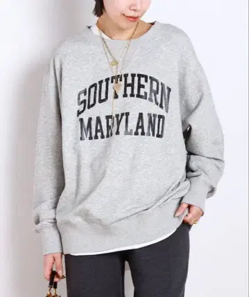 AP STUDIO 구매 애슬레틱 의류 메이 맨투맨 그레이 인기 새상품