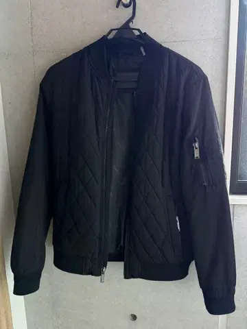 블랙 MA-1 플라이트 자켓