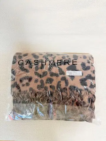 캐시미어 100% 레오파드 무늬 스톨