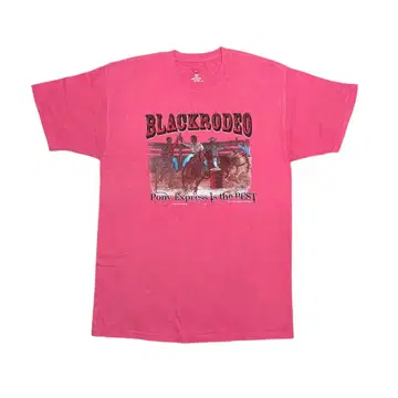 [ 레어 ] BLACK RODEO T셔츠 L 블랙컬처 핑크 로데오