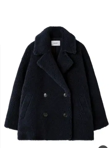 HAUNT 보아 코트 haunt 네이비 38 사이즈