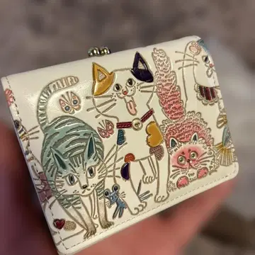 신년입니다 문고야 오제키 고양이 집합 3단 폴더형 지갑