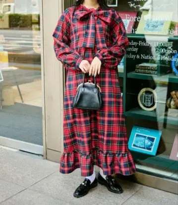 kutir 쿠티르와 레트로 원피스 체크