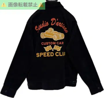 STUDIO D'ARTISAN 코듀로이 자수 지퍼 자켓 42