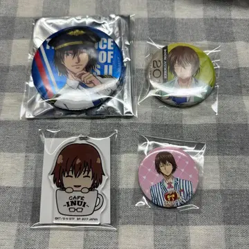 신 테니스의 왕자님 후지 슈스케 캔뱃지 아크릴 키링 세트