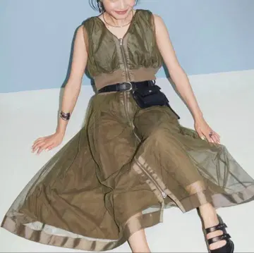 완판템 ELLE girl 리버서블 스커트 MA-1 튤