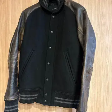 ACANTHUS 가죽 자켓 블랙/브라운