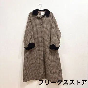 건 클럽 체크 오버코트