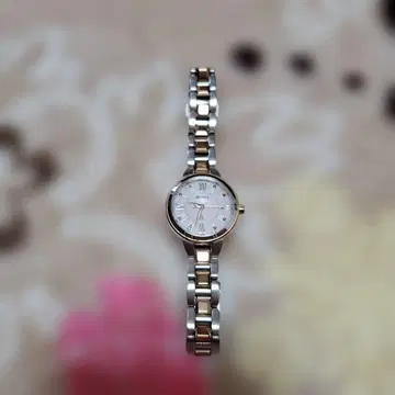 SEIKO 솔라 전파 시계 실버/골드