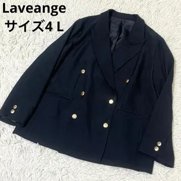 라비앙제 빅 사이즈 4L OTO 콜라보 피크드 라펠 더블 자켓