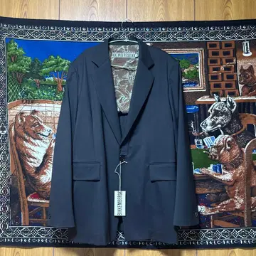 00s DIRK BIKEMBERGS 블랙 테일러드 자켓 52